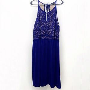 Candalite Womens Blue Royal 3X Semi Formal Dress